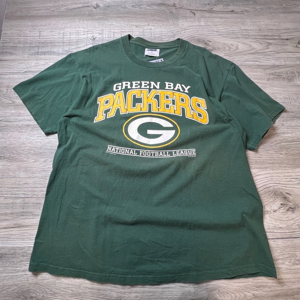 Nutmeg Mills Green Bay Packers T-Shirt Mens XL Green 1999 Vintage NFL Football